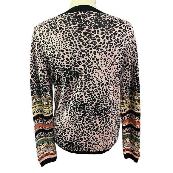 Aldomartins Anthropologie Multicolor Light Wool Blend Knit VNeck Sweater Sz S - Picture 3 of 5